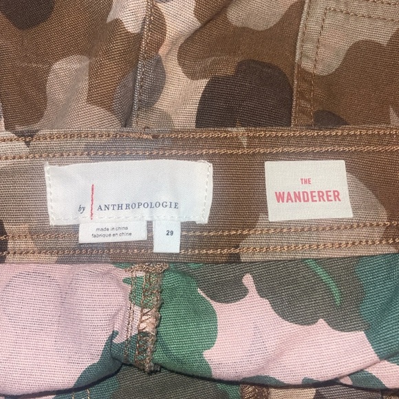 Anthropologie Wanderer Camo Utility Shorts. US 29. NWT. - Picture 6 of 8